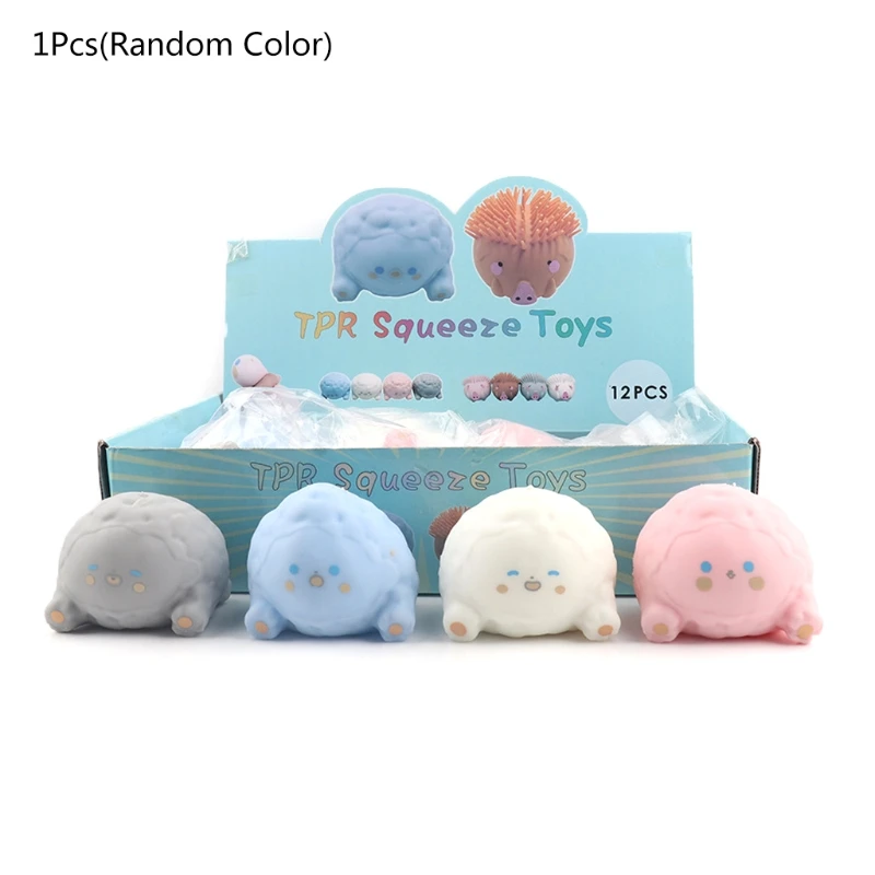 

BX0D Anti-anxiety Dough Ball Interactive Vent Toy TPR Squeeze Soft Toy w/ Powder for Toddler Adults Stress & Relaxation