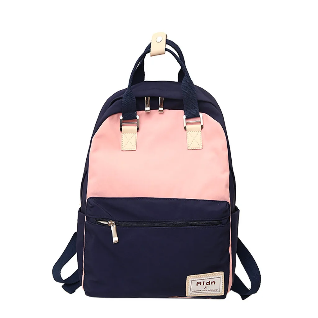 Модные женские Лоскутные водонепроницаемые вместительные студенческие рюкзаки