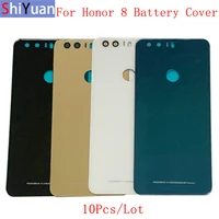 10pcs back battery cover rear door panel housing case for huawei honor 8 8 lite battery cover with lens frame replacement parts