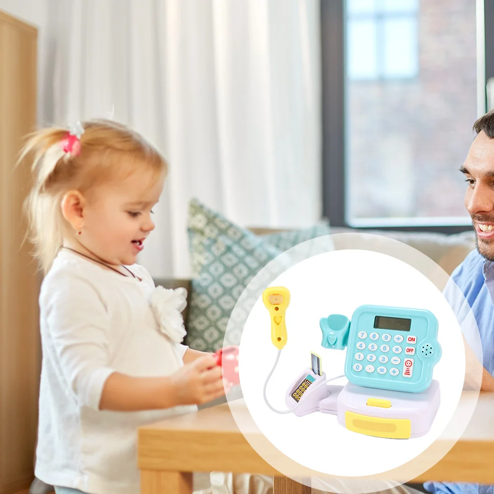 

Supermarket Checkout Counter Role Cashier Cash Register Pretend House Toy Simulated Mini Supermarket Cashier Toy Child Home Toys