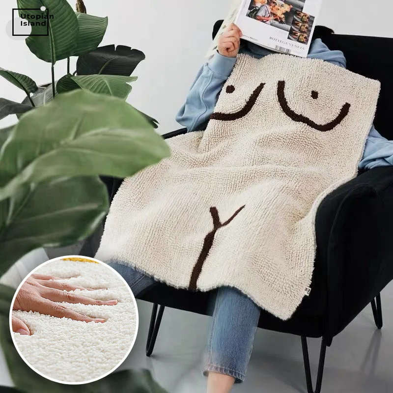 

Soft Carpets Modern Living Room Fur Carpet Boob Art Roon Rugs For Adult Furry Bath Mat Fluffy Entrance Doormat Mat White Carpet