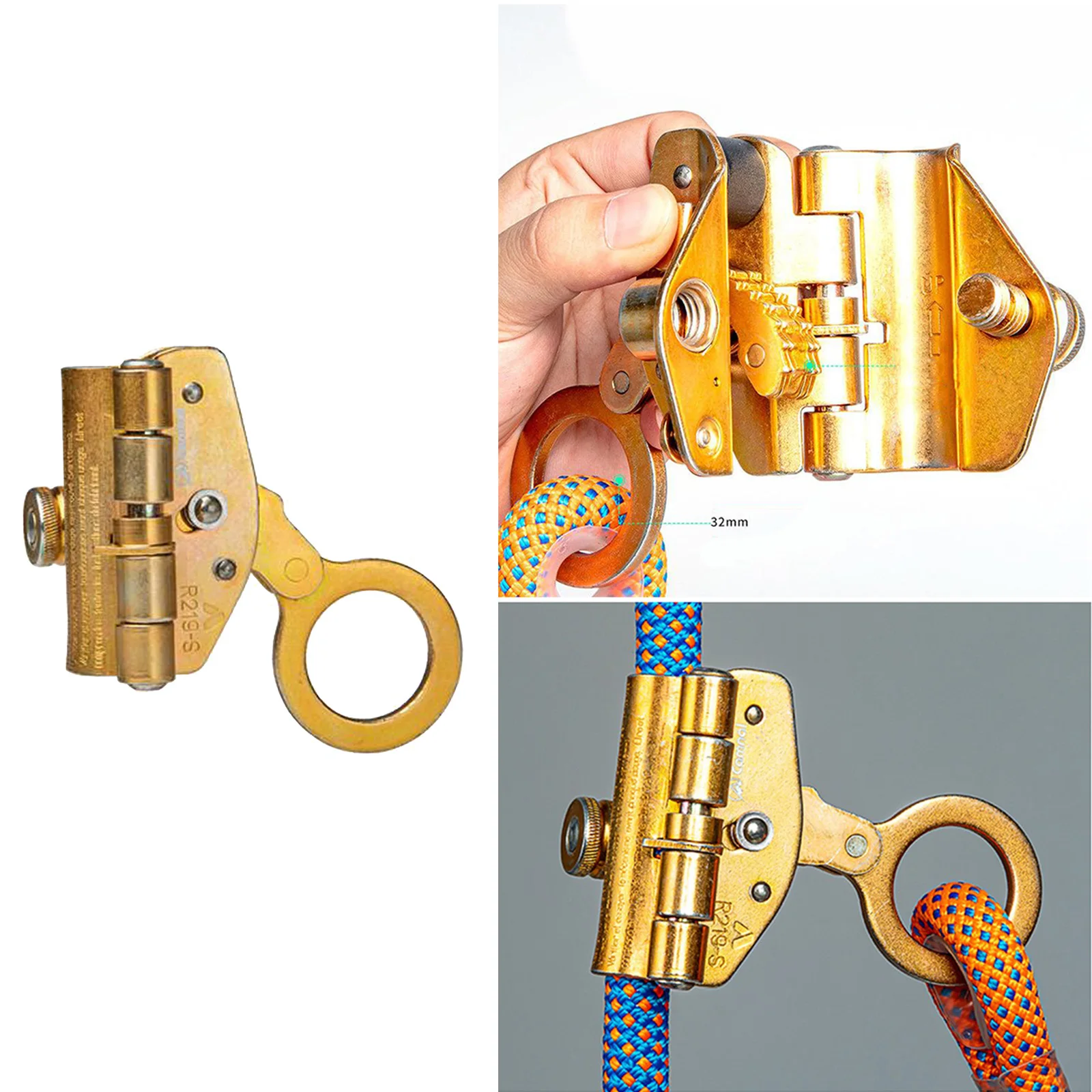 

Climbing Descender Self-Locking Stopper for Climbing Rope Stopper