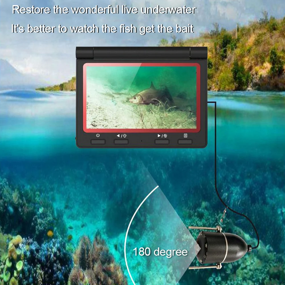 Fish Finder 4.3inch LCD 180 Degree Fishing Camera Set With 30m Cable Holder HD Underwater Fish Finder Pesca Fish Tackle Tools enlarge