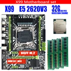 X99 материнская плата с XEON E5 2620 V3 4*8G = 32G DDR4 REGECC комбо-комплект памяти NVME USB3.0 MATX сервер сопоставим с huanan