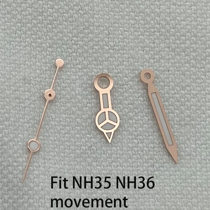 Зеленые светящиеся стрелки для часов аксессуары рук запчасти Seiko NH35 NH36 Miyota 8205 8215