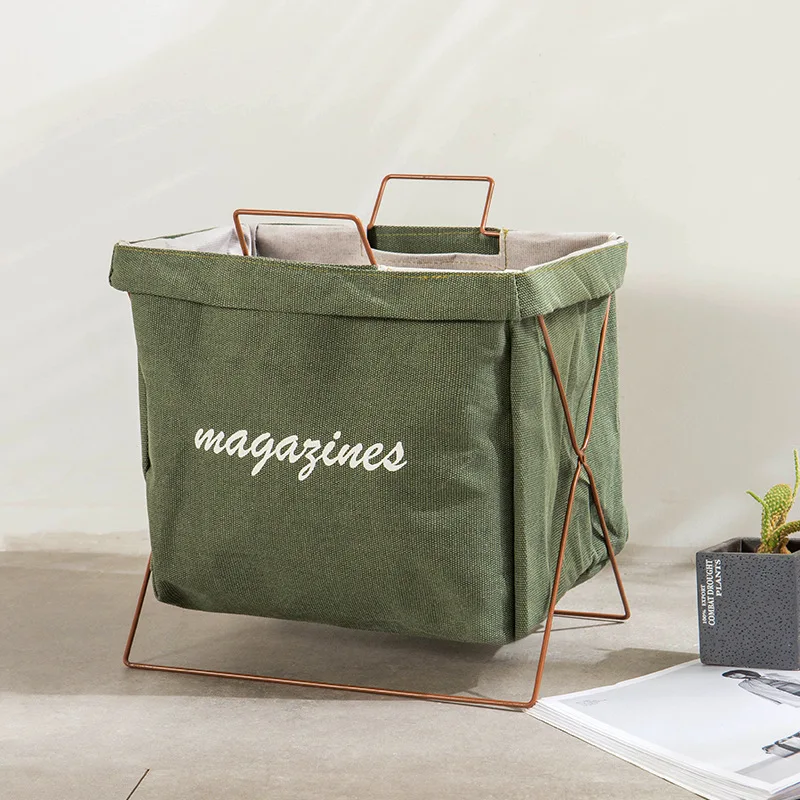 Высота 40*23*35 см Новая мода с железным каркасом корзина для белья складывающиеся