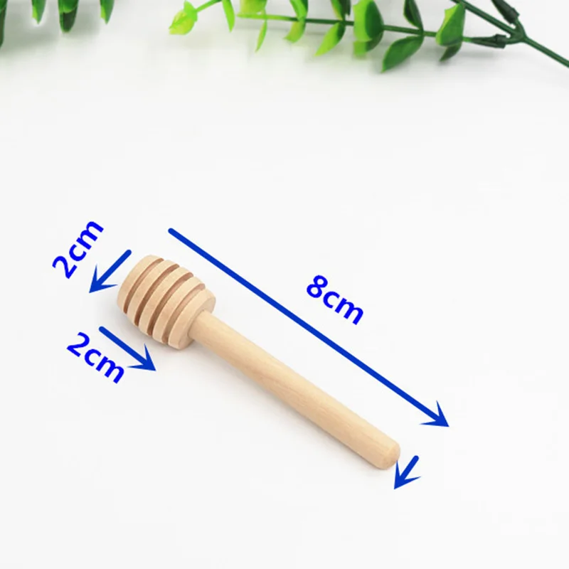 

50Pcs of Honey Dripper Stick Server Jam Syrup Drizzle Stirring Stick Kitchen Gadget Long Handle Spiral Stirring Stick Honey Tool