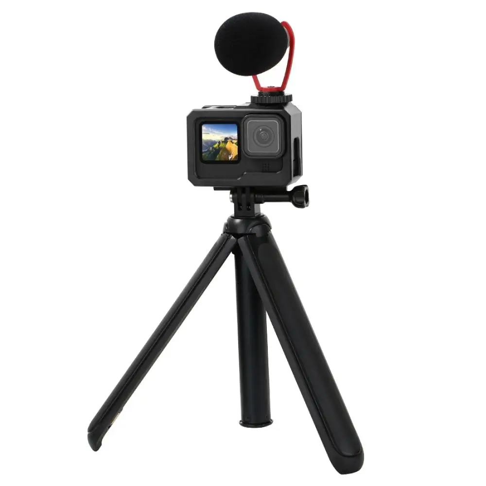 

PULUZ ABS Plastic Frame Mount Protective Case For GoPro HERO9 Black Housing Cover & with Buckle Basic Mount & Screw Accessoories