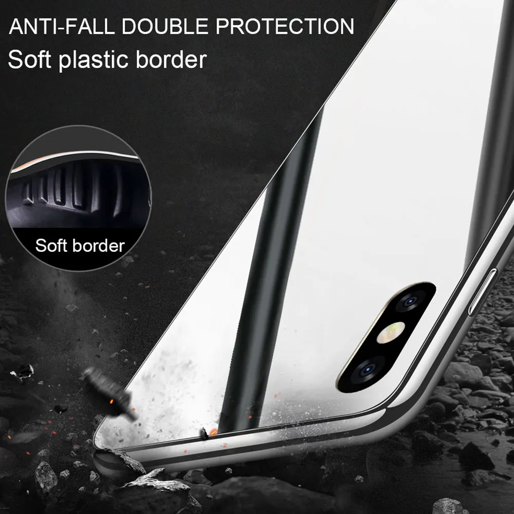 Роскошный зеркальный чехол KISSCASE с покрытием для iPhone 11 Pro Max X XR XS 7 8 Plus покрытие из