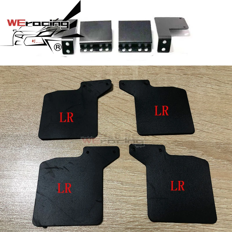 TRX4 Front &amp Rear Mud Flaps Rubber Fender Mudguard for 1/10 RC Rock Crawler Truck TRX-4 D110 Accessories | Игрушки и хобби