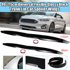 Универсальный Спойлер на крышу для седана, хэтчбека, автомобиля, заднего багажника, автомобильный спойлер, крылья, глянцевыйматовый черный карбоновый узор 99115 см