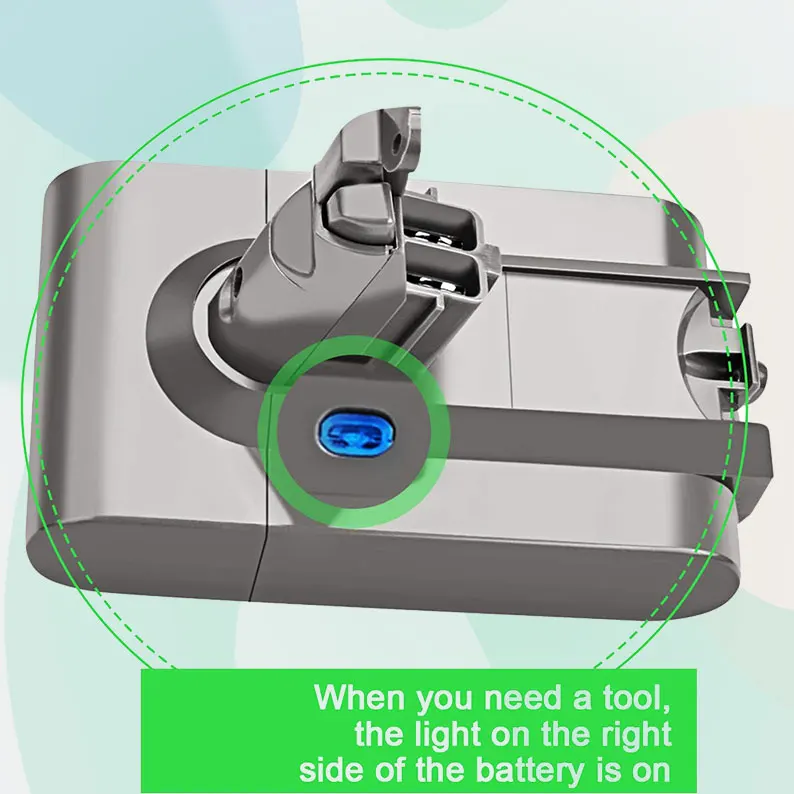 Литий-ионный аккумулятор V6 100% мАч 6000 В 6 0 Ач для аспиратора Dyson DC58 DC59 DC61 DC62 SV09 SV07 SV03