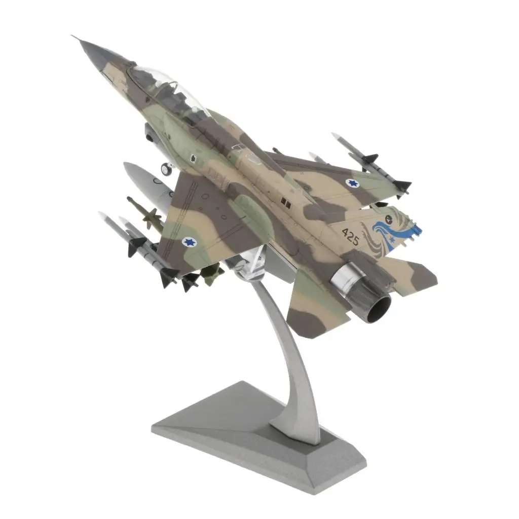 

Aircraft Plane model F-16I Fighting Falcon Israeli Army airplanes diecast 1:72 metal Planes w/ Stands Playset Airplane Model Col