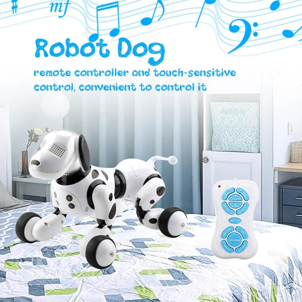 2021 New Remote Control Smart Robot Dog Programable 2.4G Wireless Kids Toy Intelligent Talking Electronic Pet kid Gift | Игрушки и хобби