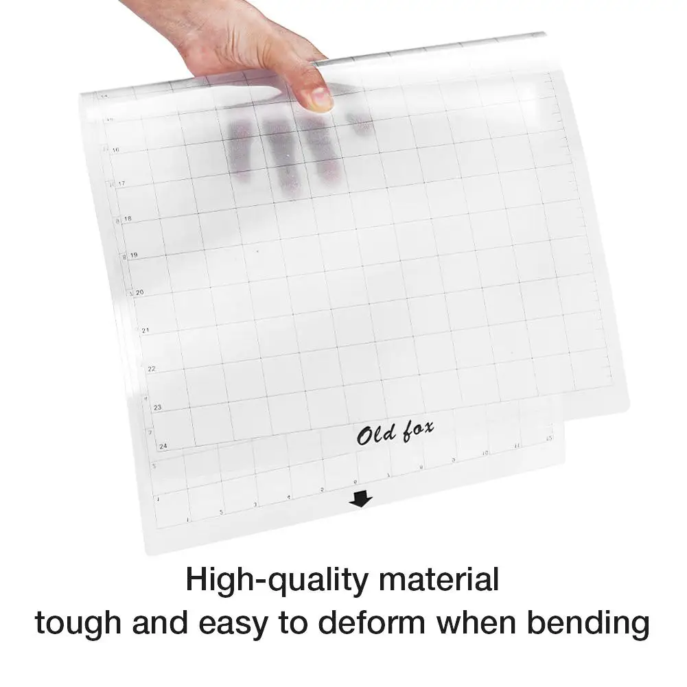 3 шт. сменный коврик для резки прозрачный клейкий с измерительной сеткой 8 на 12