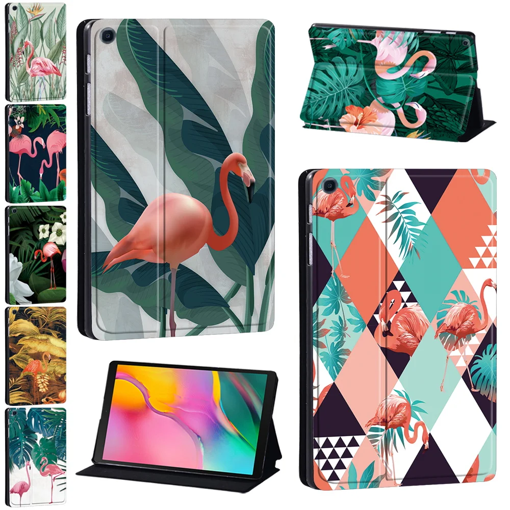 

Tablet Case for Samsung Galaxy Tab A 8.0"/9.7"/10.1"/10.5"/Tab E 9.6/Tab S5e 10.5/Tab S6 Lite 10.4 flamingo Series Print Pattern