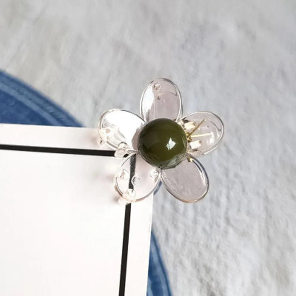 1 pc New Fashion Woman Girls Small Hair Claw Cute Candy Color flower Jaw Clip Children Hairpin Accessories Wholesale | Красота и
