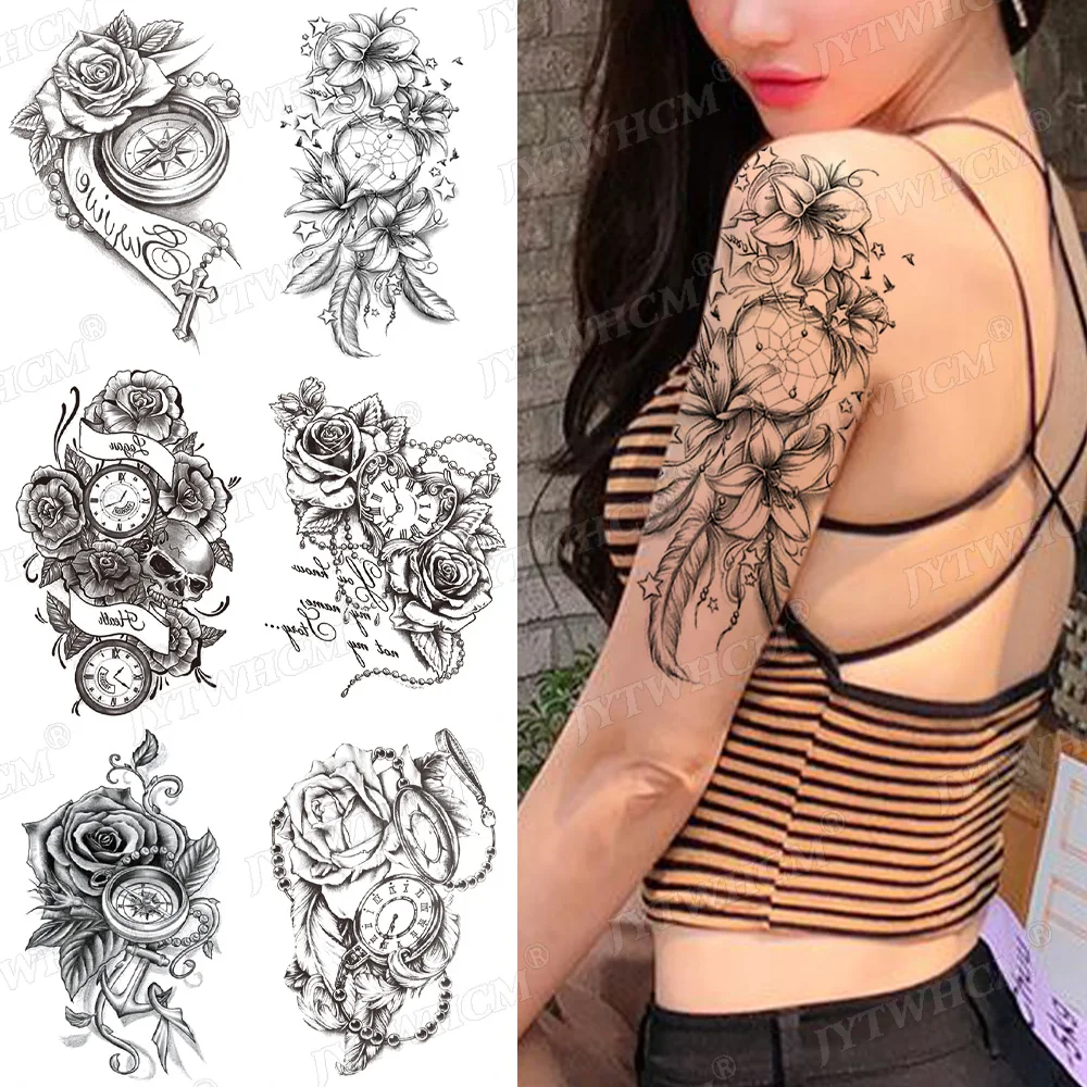 Ловец снов на плечах временные тату-наклейки дешевые товары искусственная