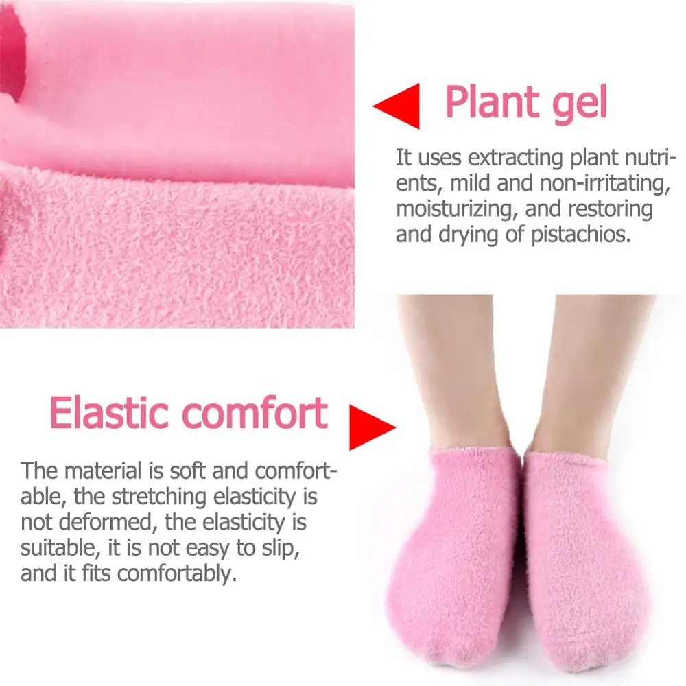 Многоразовые гель содержащие спа носки 1 пара увлажняющие отбеливающие