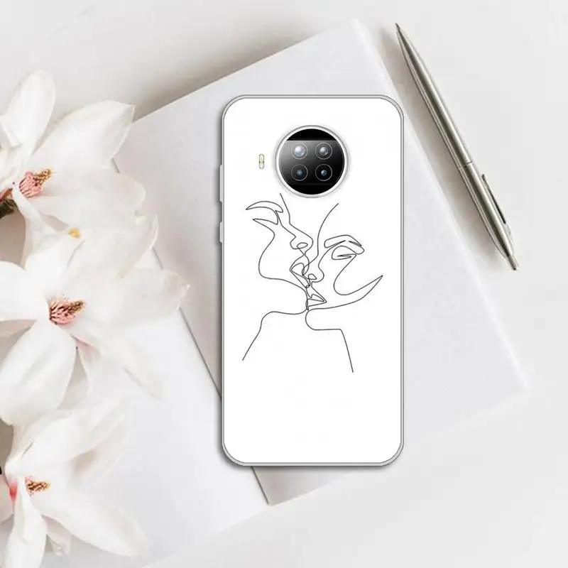 

Abstract Art Lines Phone Case Transparent for Xiaomi mi note 10 8 9 t HUAWEI p30 40 11 Samsung S 8 9 10 20 pro lite