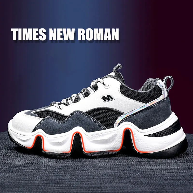 Times/Новинка Женская дизайнерская обувь в римском стиле на массивном каблуке