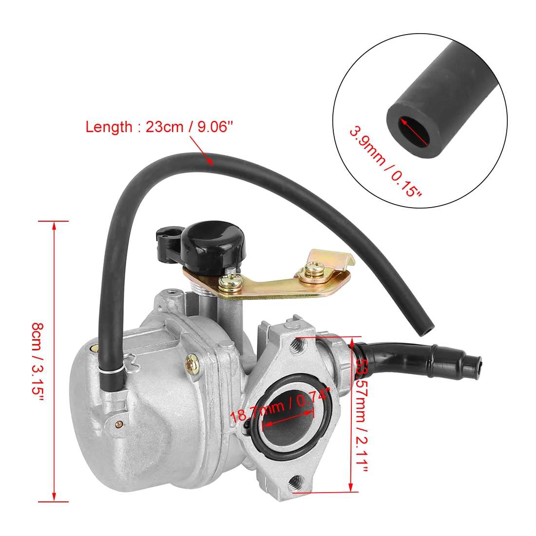 X Autohaux двигателя скутер карбюратор арматура карбюратора PZ19 для 50cc 70cc 90cc 100cc 110cc 125cc
