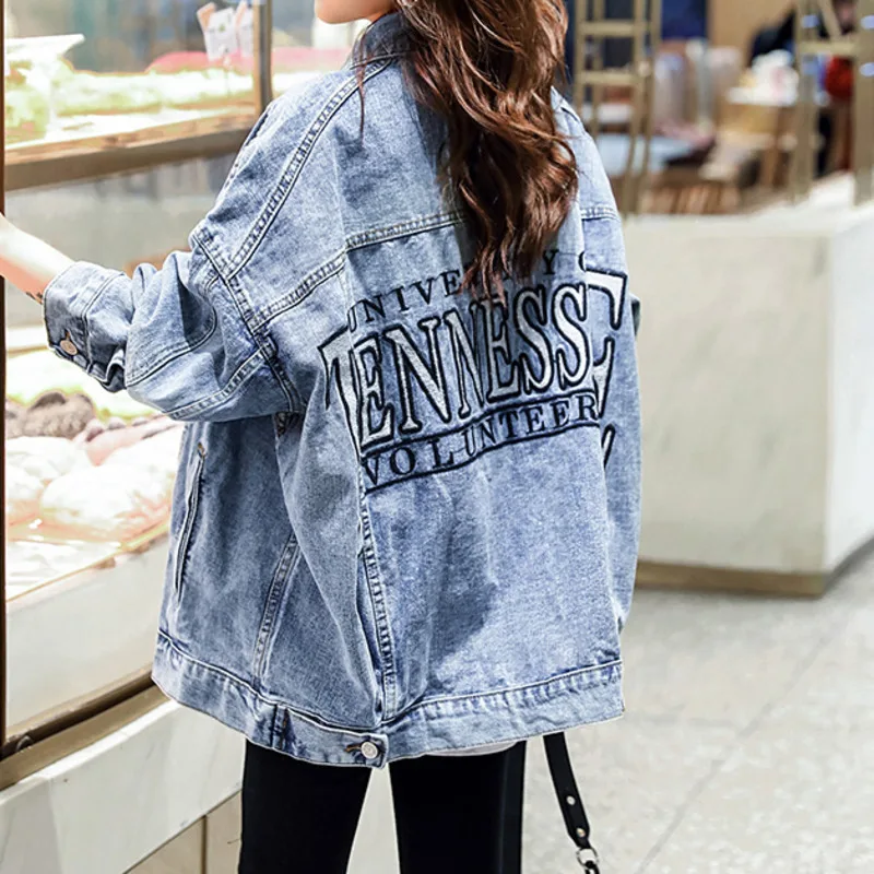 

Новинка Весна 2021, ковбойская куртка в гонконгском стиле, Женская Осенняя Корейская свободная ленивая куртка, модная куртка