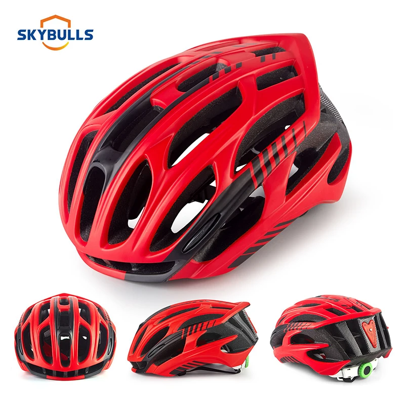Skybulls дорожный шлем для горного велосипеда мужской сверхлегкий MTB велосипедный шлем с светодиодный задний фонарь спортивный защитный шлем