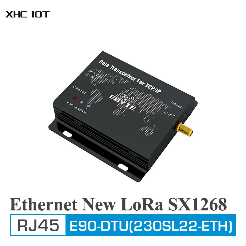 

SX1268 RJ45 Ethernet New LoRa 230MHz Ethernet Wireless Modem Transparent Transmission Module E90-DTU(230SL22-ETH)