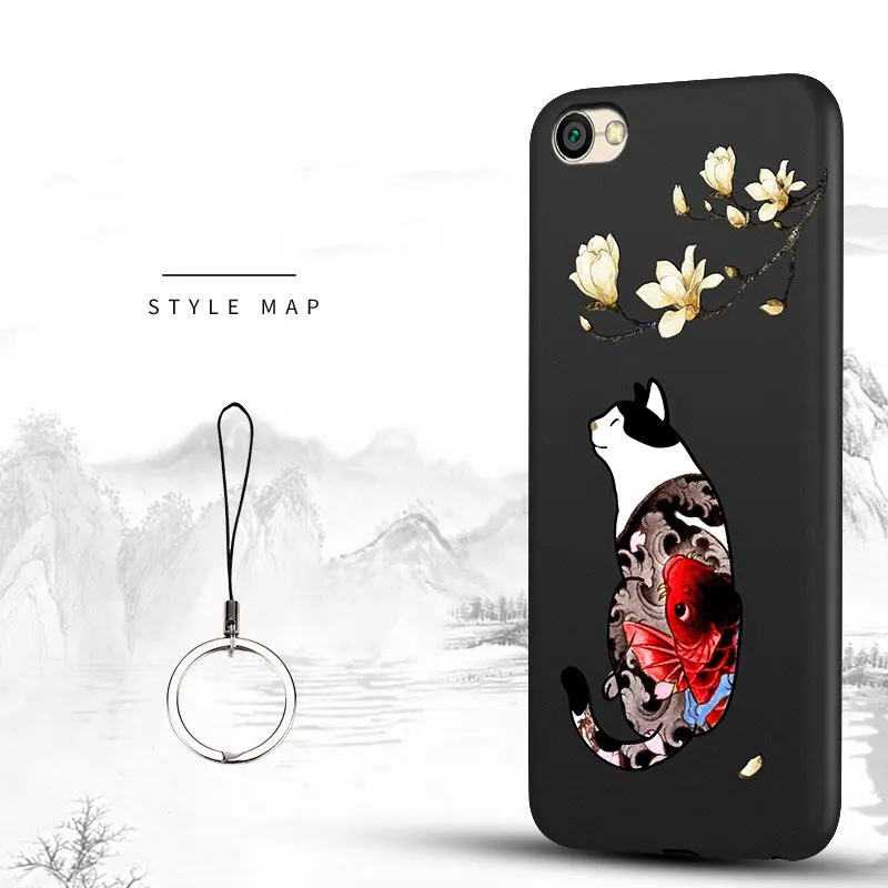 Floral Cat Чехол с 3D рельефным узором для Xiaomi mi 9T Pro 9 mi 9 SE 8 Lite 6 Play mi x 3 2S Red mi Note 8 7 Pro 5 K20 10, мягкий чехол, чехол - Цвет: Floral Cat