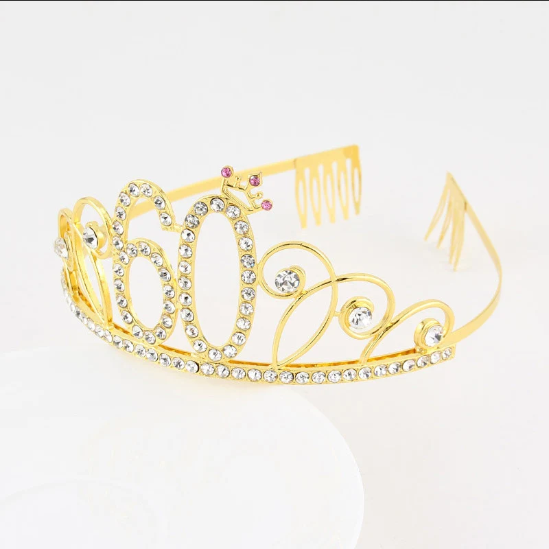 Тиара с короной на день рождения для женщин повязка голову хрустальными стразами
