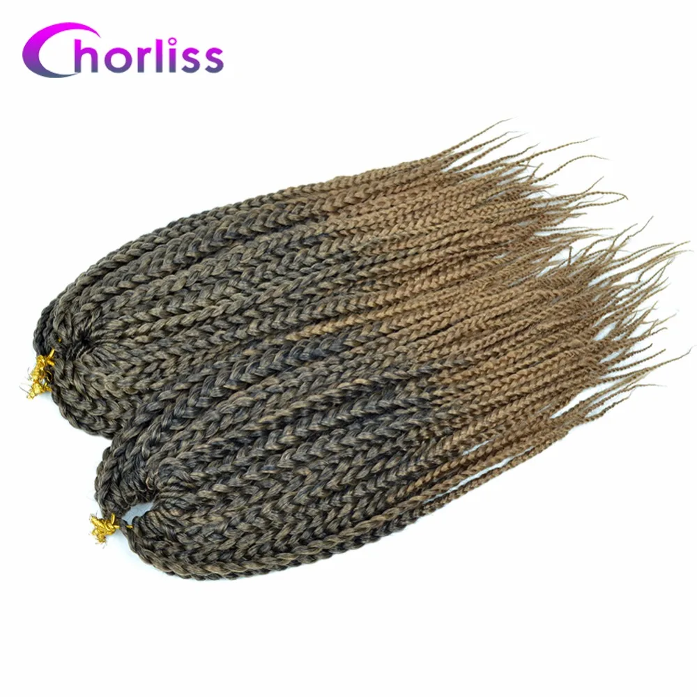Chorliss, коробка, косички, вязанные волосы, для наращивания, вязанные крючком, косички, синтетические, Омбре, серый, жук, косички, волосы, пряди, блонд, 22 корня/упаковка