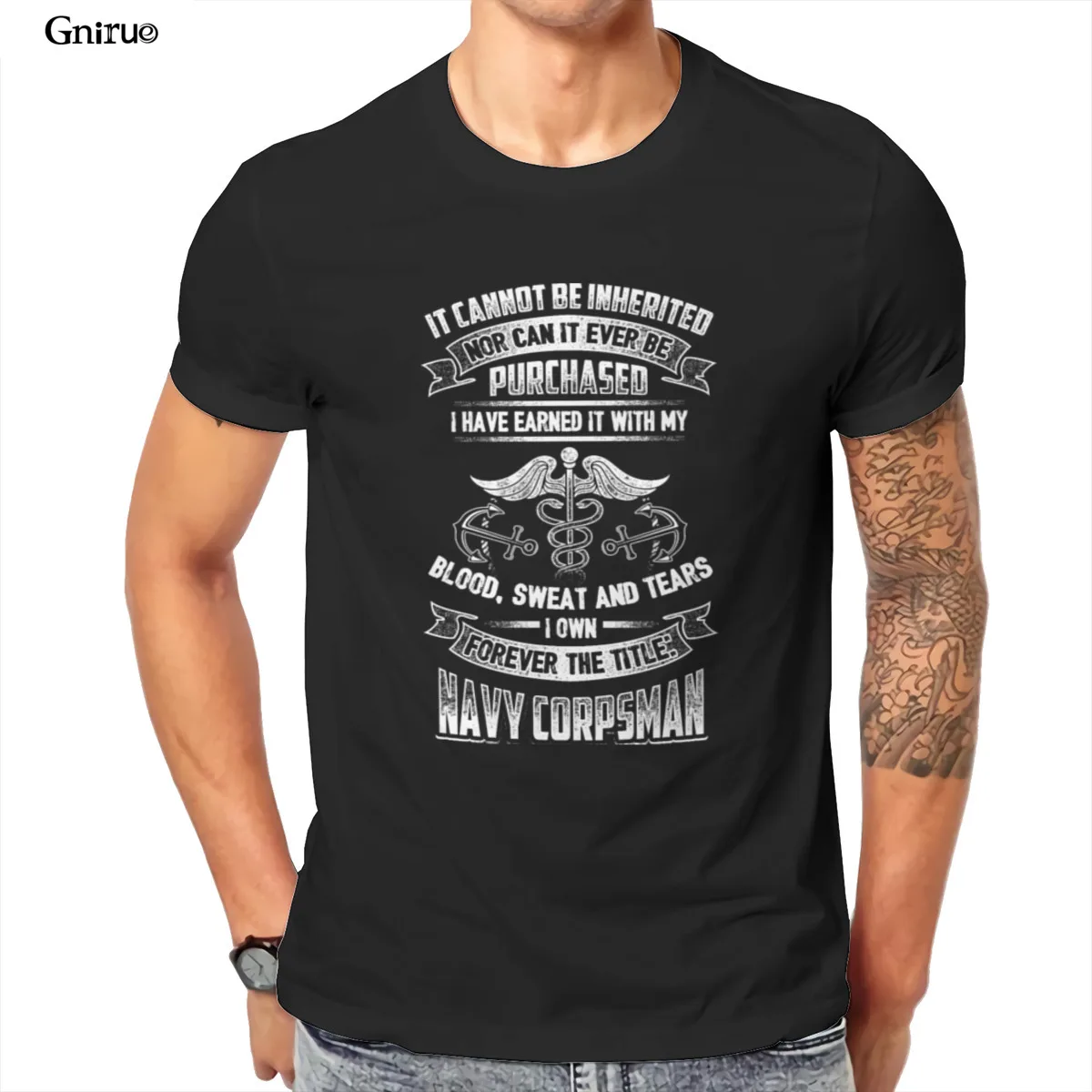 

Wholesale Navy corpsman - Navy corpsman - i own the title Unisex Tri-Blend T-Shirt Gothic Summer HipHop KoreanStyle Men 103381