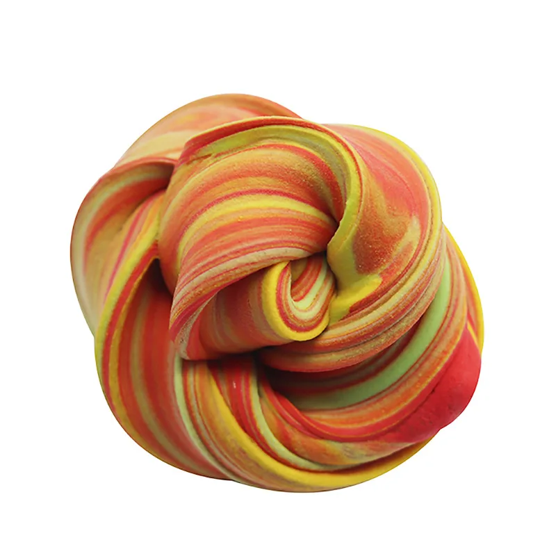 Red yellow green 30gSlme тонкий tricolor хлопок резины грязи DIY тыкать цвет грязи декомпрессии снять головоломки игрушечная глина - Цвет: Red yellow green
