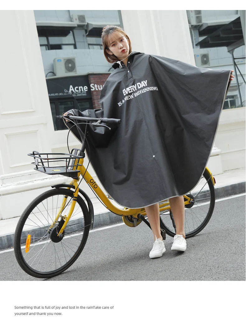 

Travel Waterproof Raincoat Jacket Poncho Motorcycle Hooded Raincoat Outdoor Hiking Stylish Chubasquero Mujer Rain Gear QEA60YY