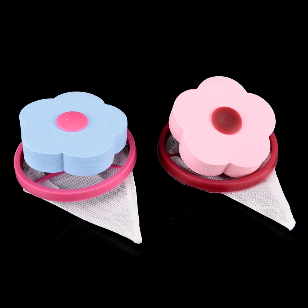 

Flower Shape Mesh Filter Bag Laundry Ball Floating Style Washing Machine Filtration Hair Removal Device House Cleaning Tools
