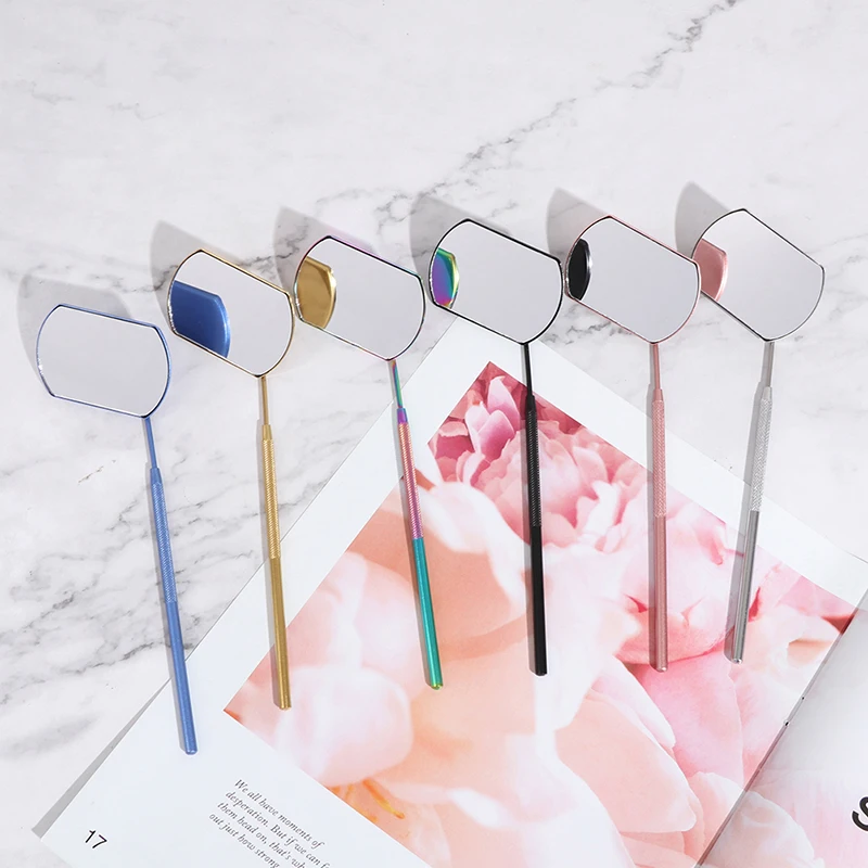 

Eyelash Mirror Large Makeup Mirror Magnifying Beauty Long Handle Mirror For Checking False Eyelashes Tools Extension Makeup Tool