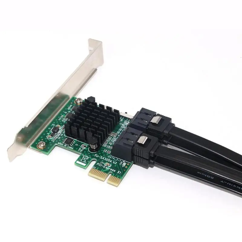 4 порта SATA 3 0 для карты расширения PCIe PCI express e адаптер PCI-e конвертер майнинга hdd SSD IPFS