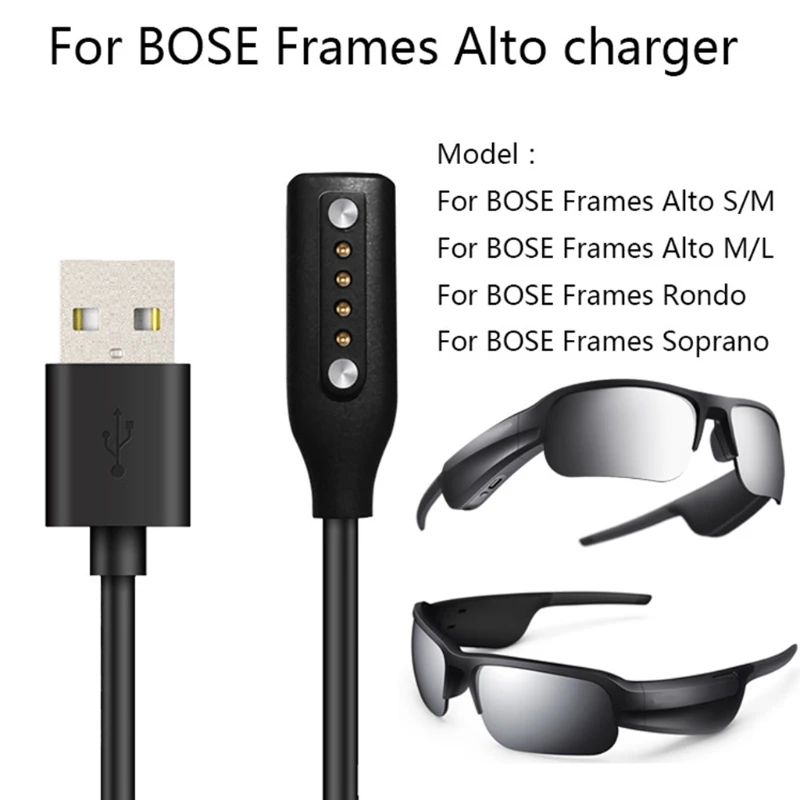 

Smart Glasses Fast Charging Cable Smart Glasses Charger for Bose Frames Alto S M L -Rondo -Soprano Charger USB