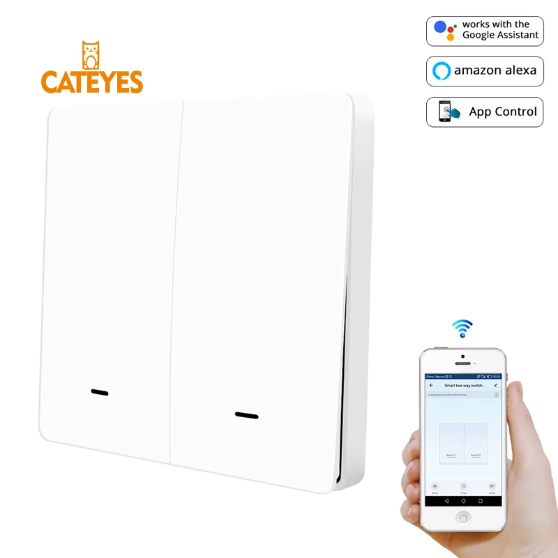 Настенный выключатель Cateyes EU 2 gang умный настенный светильник ZigBee 3 0 tuya gate way с