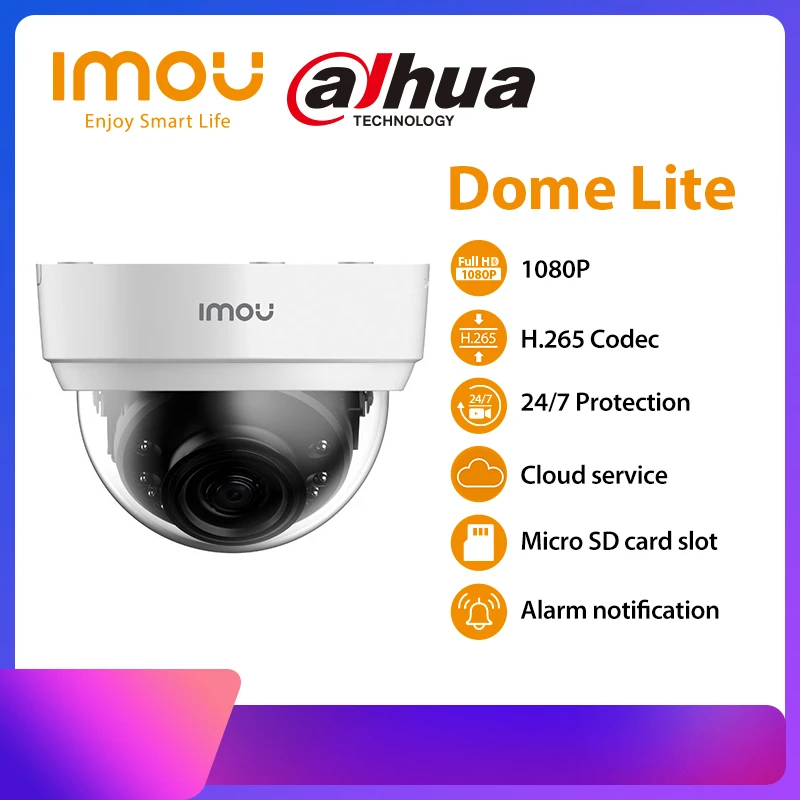 Dahua imou Камера видеонаблюдения ip Camera Dome Lite Wifi 1080P Full HD ночного видения CCTV|Камеры