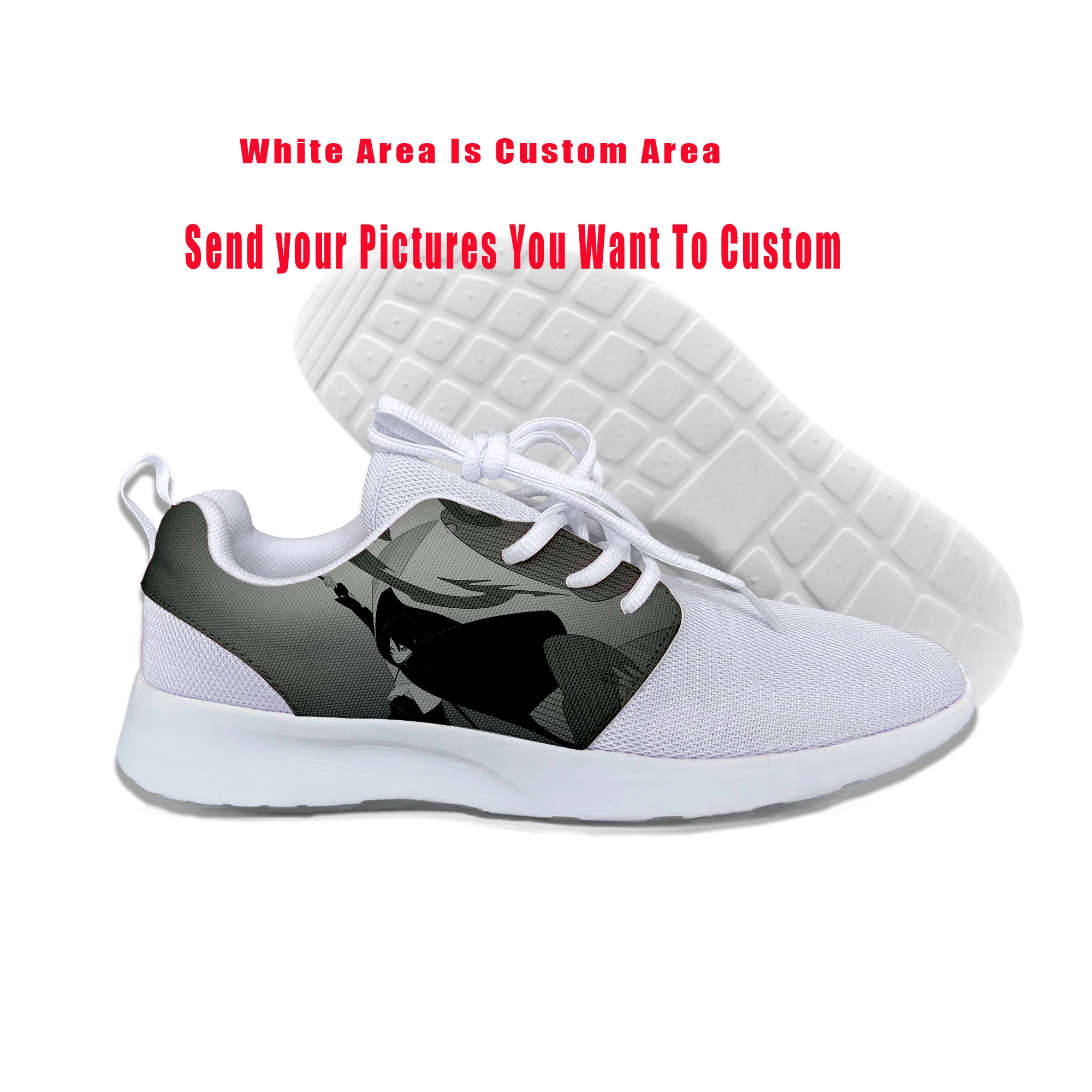 3D Print NARUTO NEXT GENERATIONS Cuten Boy Boruto Shoes Lightweight-Breathable Custom DIY Fashion Sports Leisure shoes | Обувь