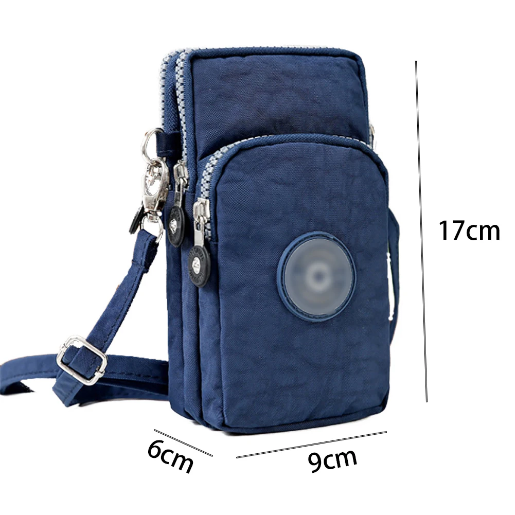 

Small Shoulder Bags Nylon Women Mobile Phone Bags Mini Female Messenger Purse Lady Wallet New 2021 Adjustable Shoulder Bag
