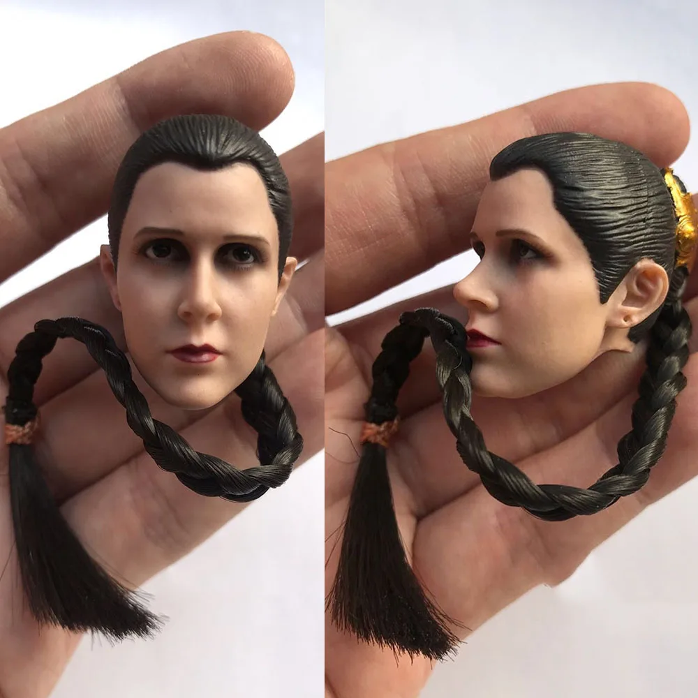 

1/6 Scale Female Figure Accessory Princess Leia temperament beautiful youth version Head Sculpt Carved for 12 inches Body