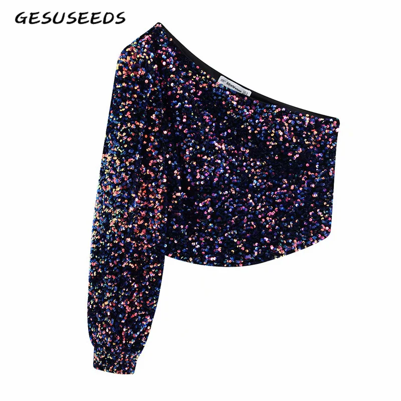 2020 Летние повседневные блузки и топы для вечеринок женские на одно плечо
