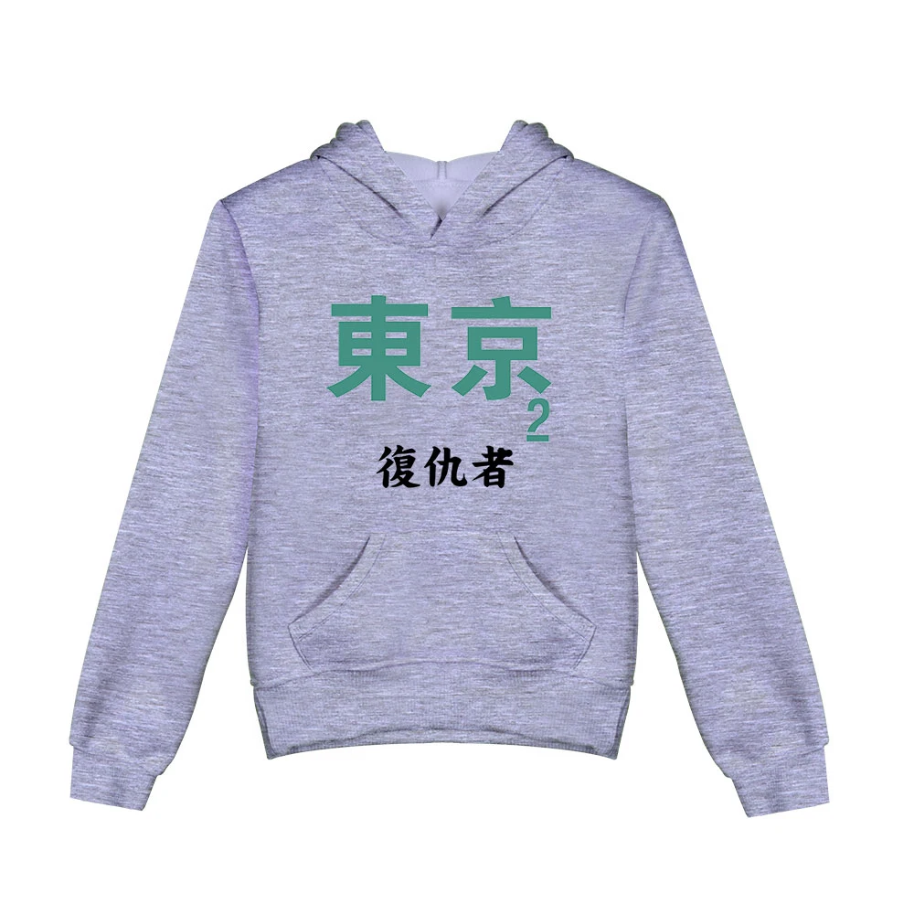 

Детские толстовки с рисунком аниме, толстовка с капюшоном с рисунком «Токийский призрак» для мальчиков и девочек, детские толстовки в стиле...