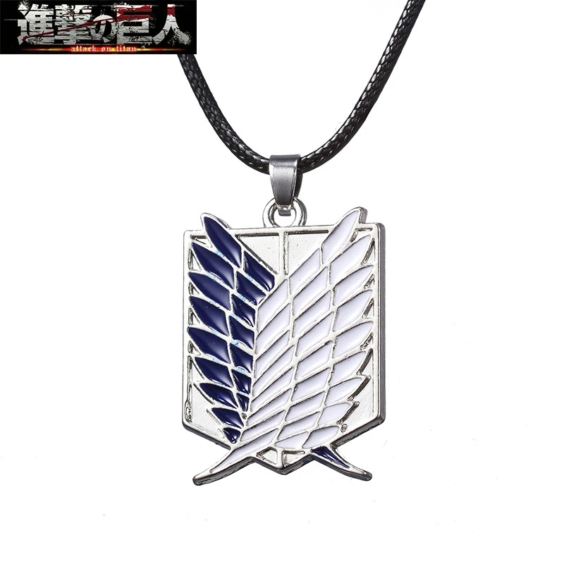 Ожерелье Атака Титанов Крылья Свободы разведческий легион Эрен Леви Микаса