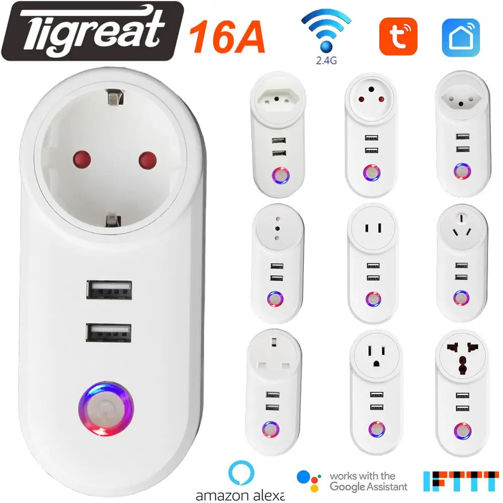 Tigreat USB розетка Wi Fi макет штепсельная вилка eu Израиль 16A Беспроводной Мощность