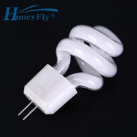 honeyfly g4 energy saving mirror lamp ac220 240v 5w 6400k half spiral fluorescent light bulb