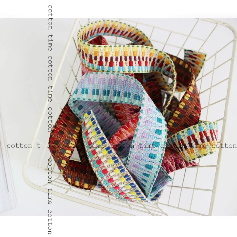 4 ярдов см этнический ремешок тканая тесьма толстые ленты двухстороннее